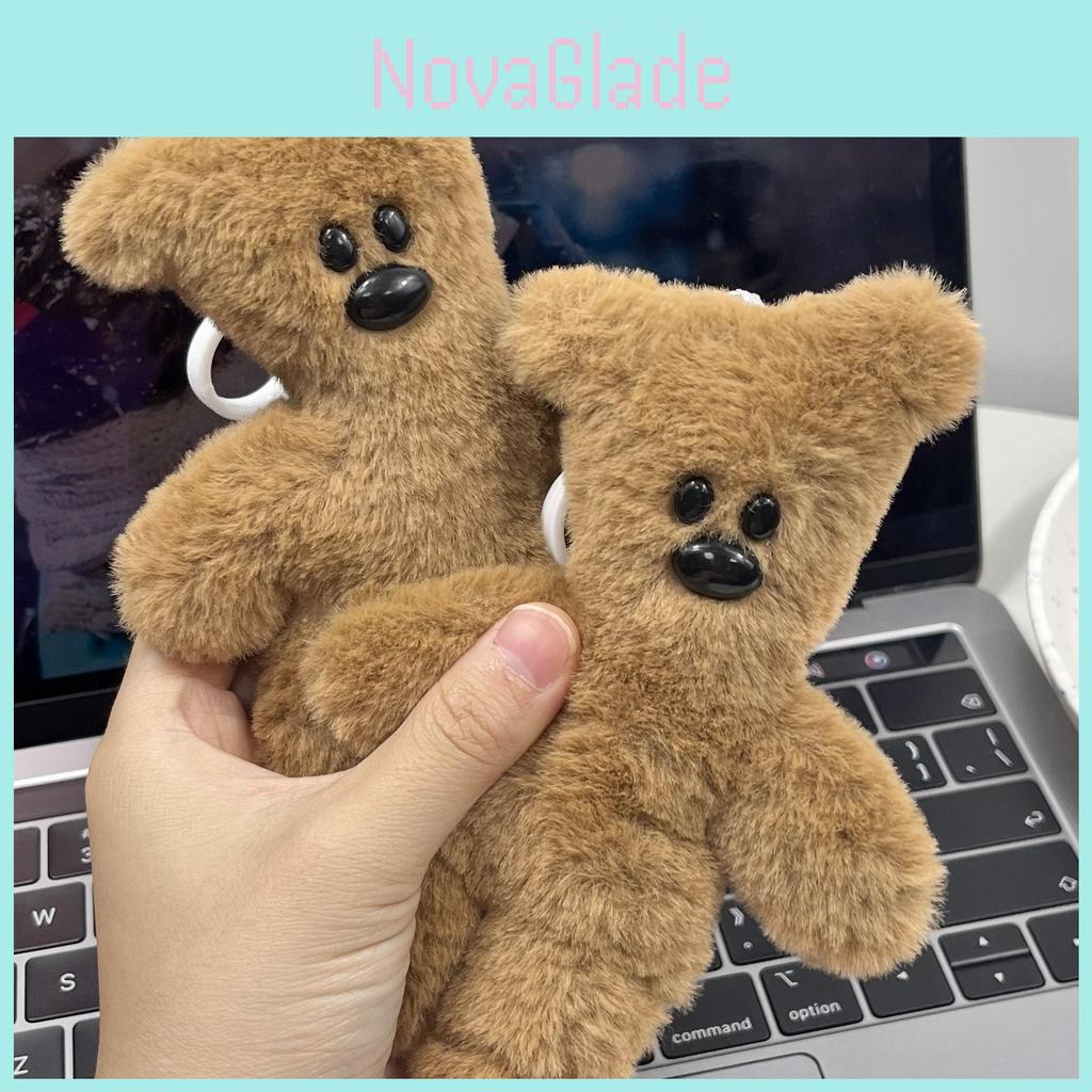 Adorable Teddy Bear Hanging Pendant High-quality Plush Material 15cm Size