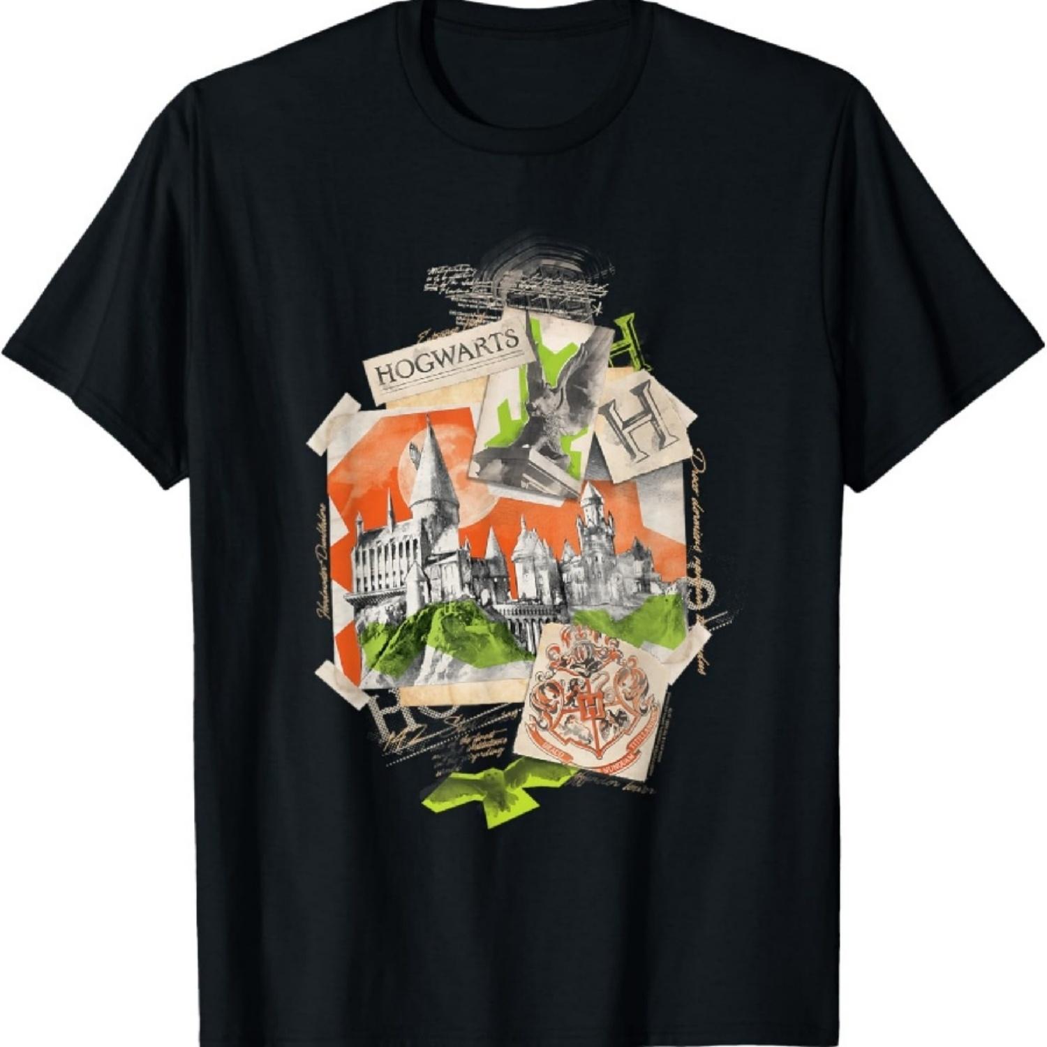 Harry Potter Hogwarts Scrapbook Collage T-Shirt XXXXXL разноцветный