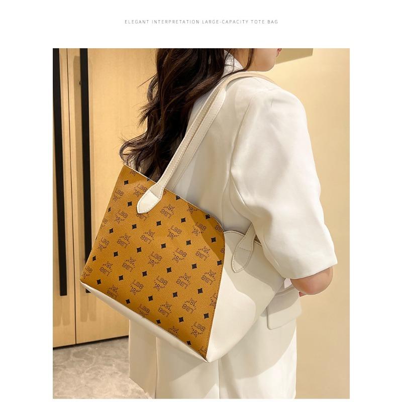 Large Capacity Handbag Women's Single Shoulder European Tote Bag