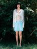 MOROA Rose Lace Cardigan - White