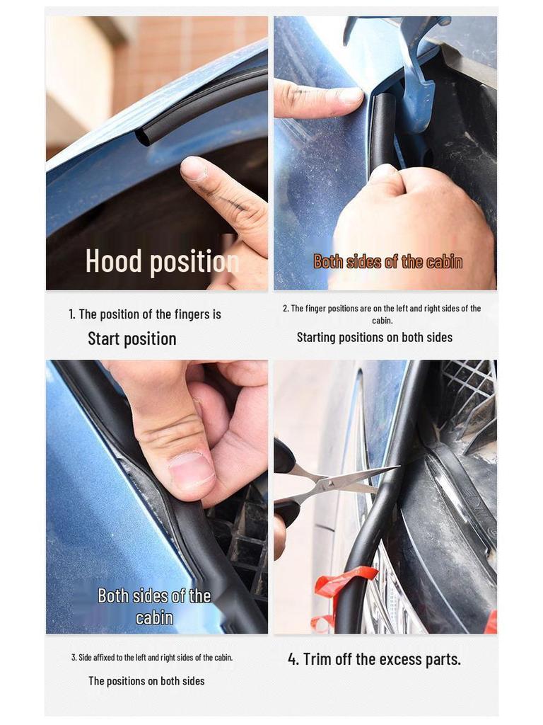 Car Door Seal Strip for Geely Binyue, Binrui COOL, Xingrui, Xingyue L – Soundproof & Dustproof