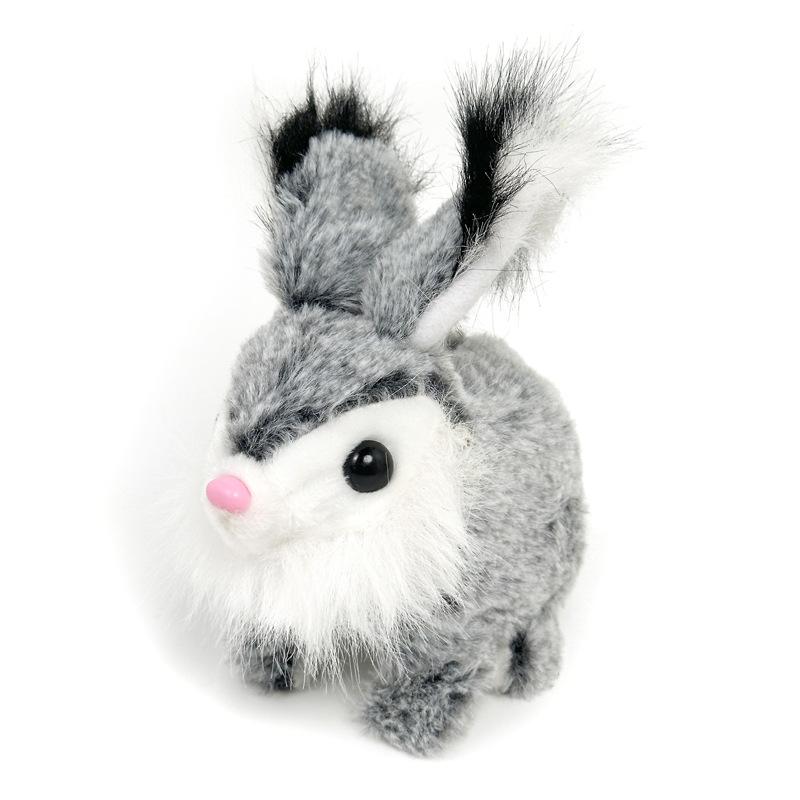 Children Electric Plush Toy Simulation Pet Bunny Plush Doll Will Walk Will Call Shaking Ears Cute Bunny Baby Learning Crawl Toy