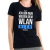 Ich Bin Solo Wegen Gli WLAN Hier Motto Comedy Fun Donna Girlie T-Shirt Herren Damen T-Shirts Top