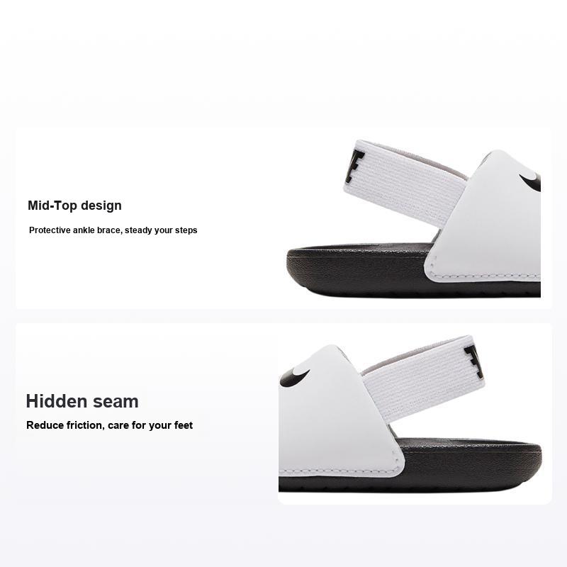 Детские кроссовки Nike Kawa Slide TD белые черные BV1094-100 27