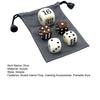 1/2/3 Sets 22MM Backgammon Dice Kit Portable Travel Acrylic Pearlescent Doubling Cube Game Night Board Game Dice Gaming Accessories
