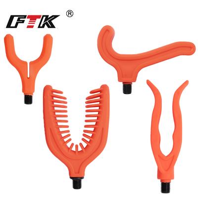 FTK 1pcs Feeder Rod Rest Head Fishing Rod Pod Holder Bracket Head V/C/U Shape Pole Stand Holder Feeder Fishing Tackle Pesca