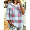 Women's mid-sleeve casual hoodie