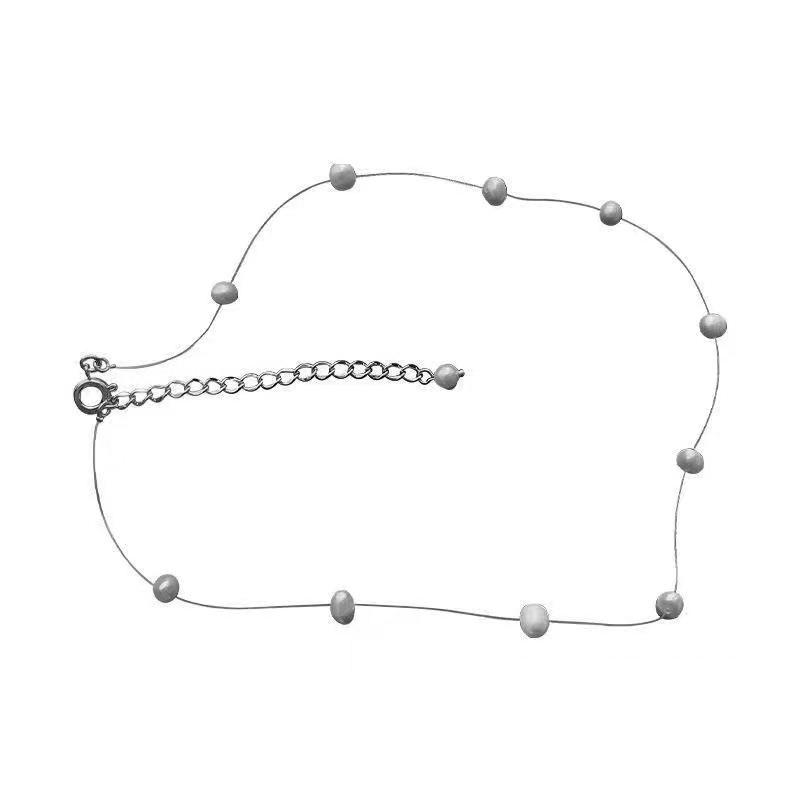 Summer Simple Pearl Collarbone Chain Women'S Year Design Sense Light Luxury Necklace Women'S High Sense Neck Chain