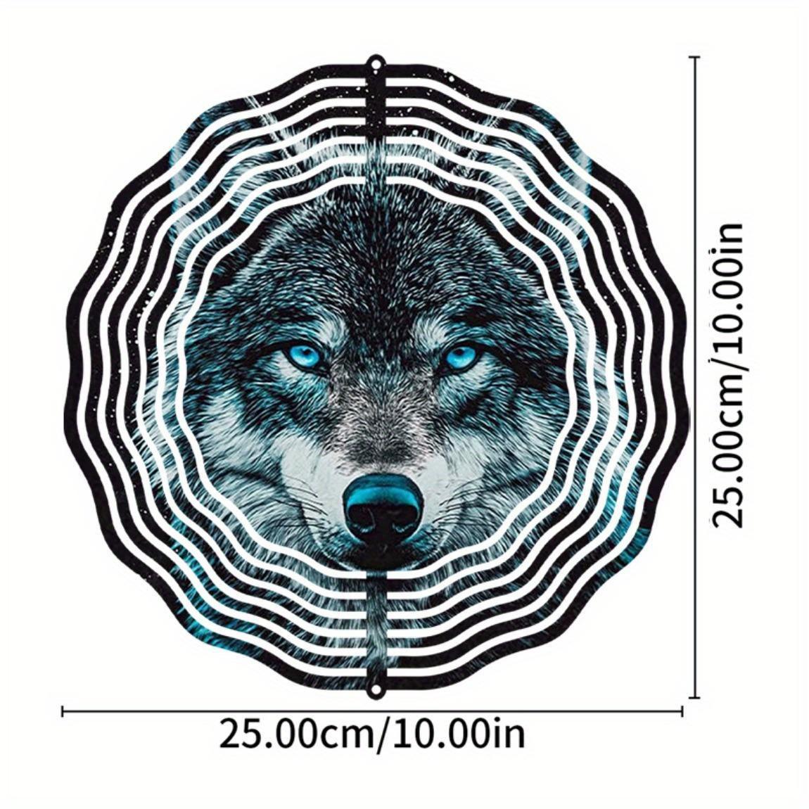 

10 Inch Hanging Wind Spinner with 360 Degree Hook for Balcony Garden Decor Spring Summer Outdoor DecorationMetal Wind Chimes for Home Decor 01A