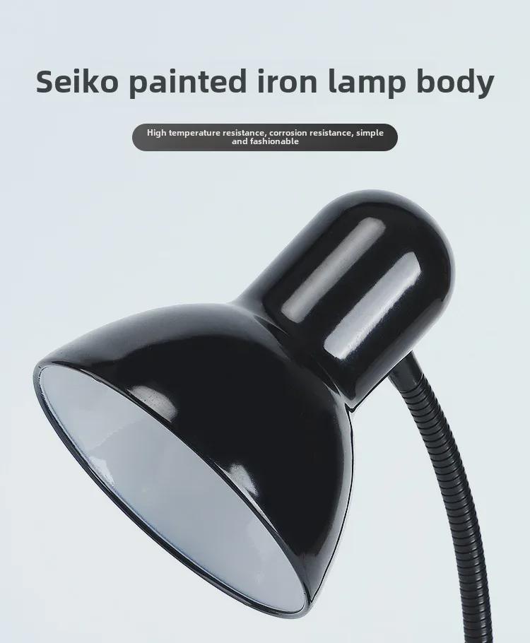 LED Iron Table Lamp: Eye Protection, Foldable Design for Bedrooms and Offices