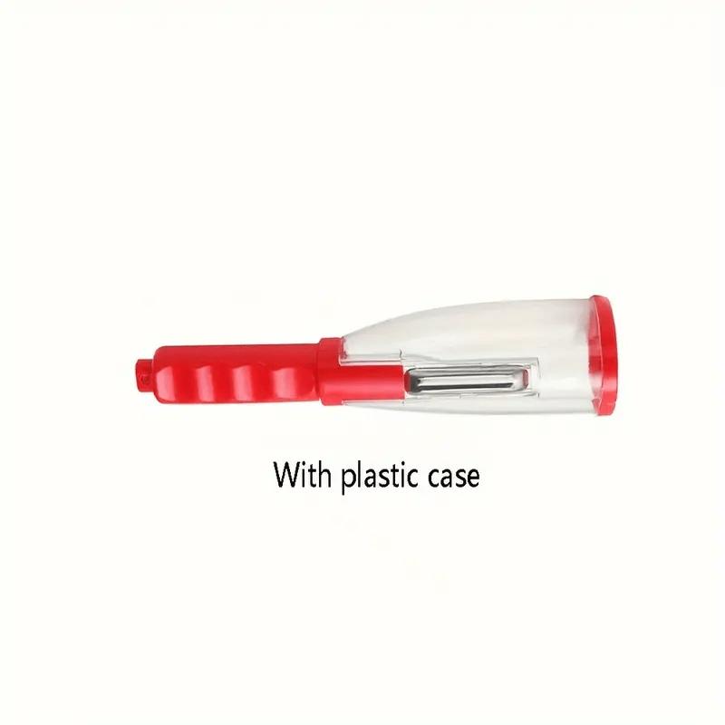 1pc Stainless Steel Multifunctional Storage Type Peeler for Vegetables and Fruits - Ideal for Kitchen Use - Vegetable Peeler