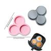 Silicone Air Fryer Egg Pan Mold Reusable Non-Stick Air Fryer Eggs Steamer Tray Cake Mold Kitchen Baking Cooking Accessories