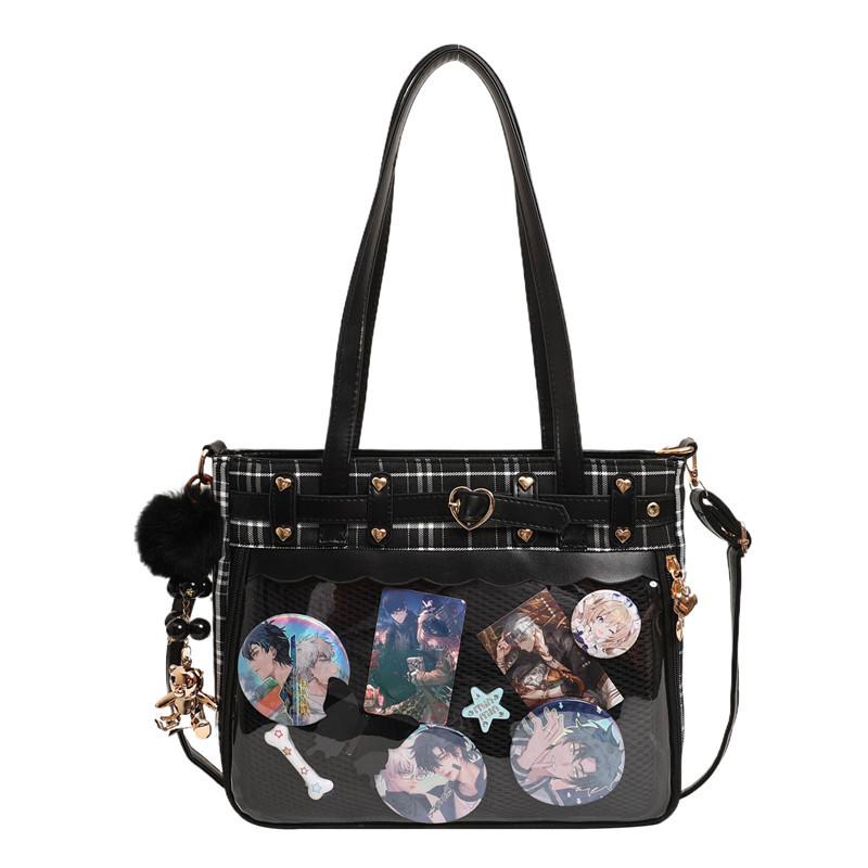 2025 New Japanese Manga Wind Disease Pain Bag Women's Fashion Shoulder Messenger Bag Large Capacity Freya Pain Bag Women