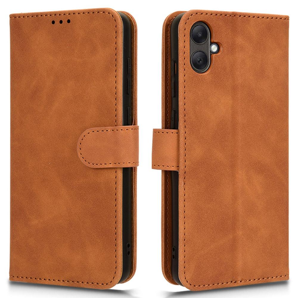 For Samsung Galaxy A05 4G Deksel Anti-fall Lær Telefondeksel Lommebok med Stativfunksjon