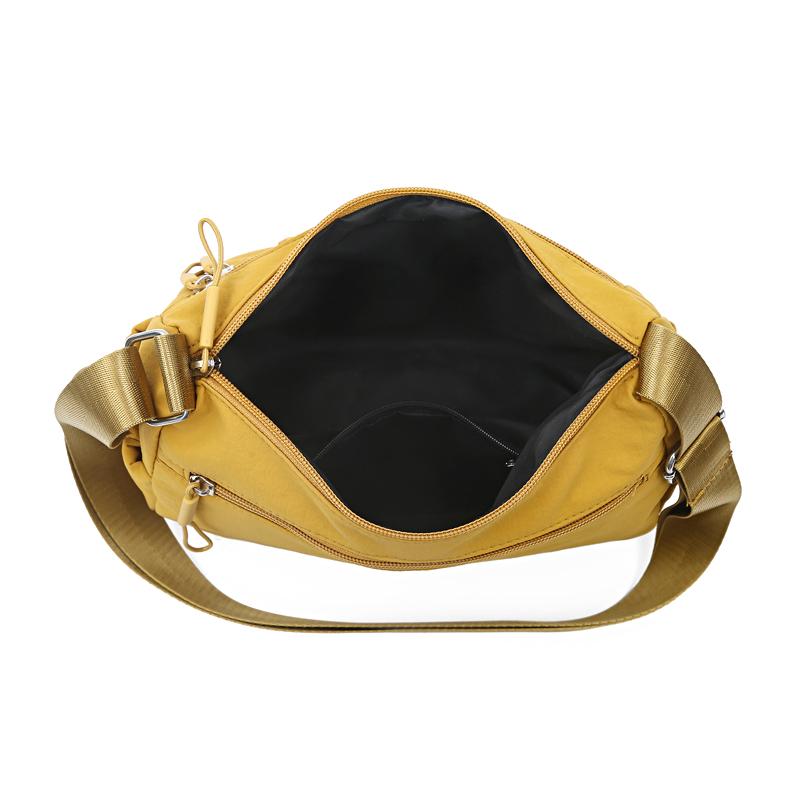 Women Nylon Crossbody Bag Multi Pocket Shoulder Handbag with Adjustable Strap