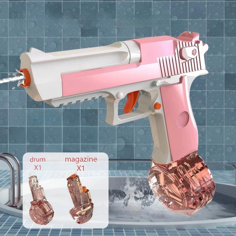 Kids Press Continuous Firing Water Gun, Linkage Rehearsal Summer Beach Water Play Game, Outdoor Fun Toy for Children Boys Girls