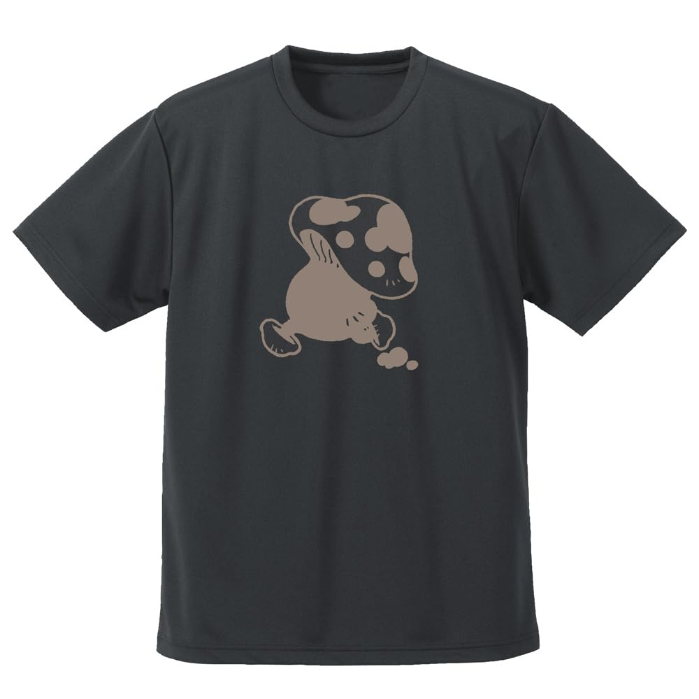 

[Official] COSPA Dungeon Food Walking Mushroom Dry T-Shirt GUNMETAL Medium