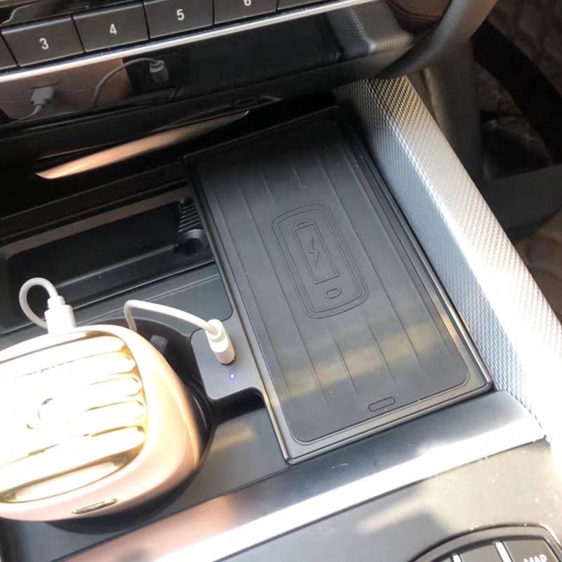 Car Wireless Charger Charger 15w Phone Charger Charging Pad Panel Phone Holder for BMW X5 F15 X6 F16 F85 F86 2014-2018