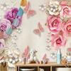 Mural Rose Blossom Floral Wallpaper for Living Room Removable Mural Home Decor  Wall Papers