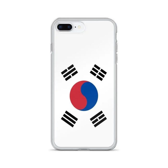 Coque Télephone Drapeau Corée du Sud - iPhone 8 Plus