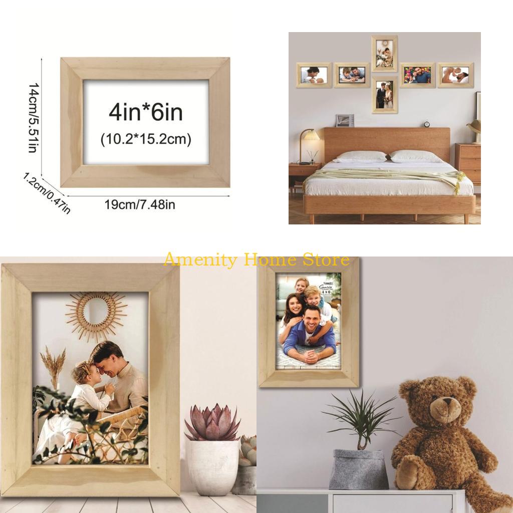 

F26C Solid Picture Frame for 4x6 Inch Photos Standing and Wall Hanging Frames China Mainland