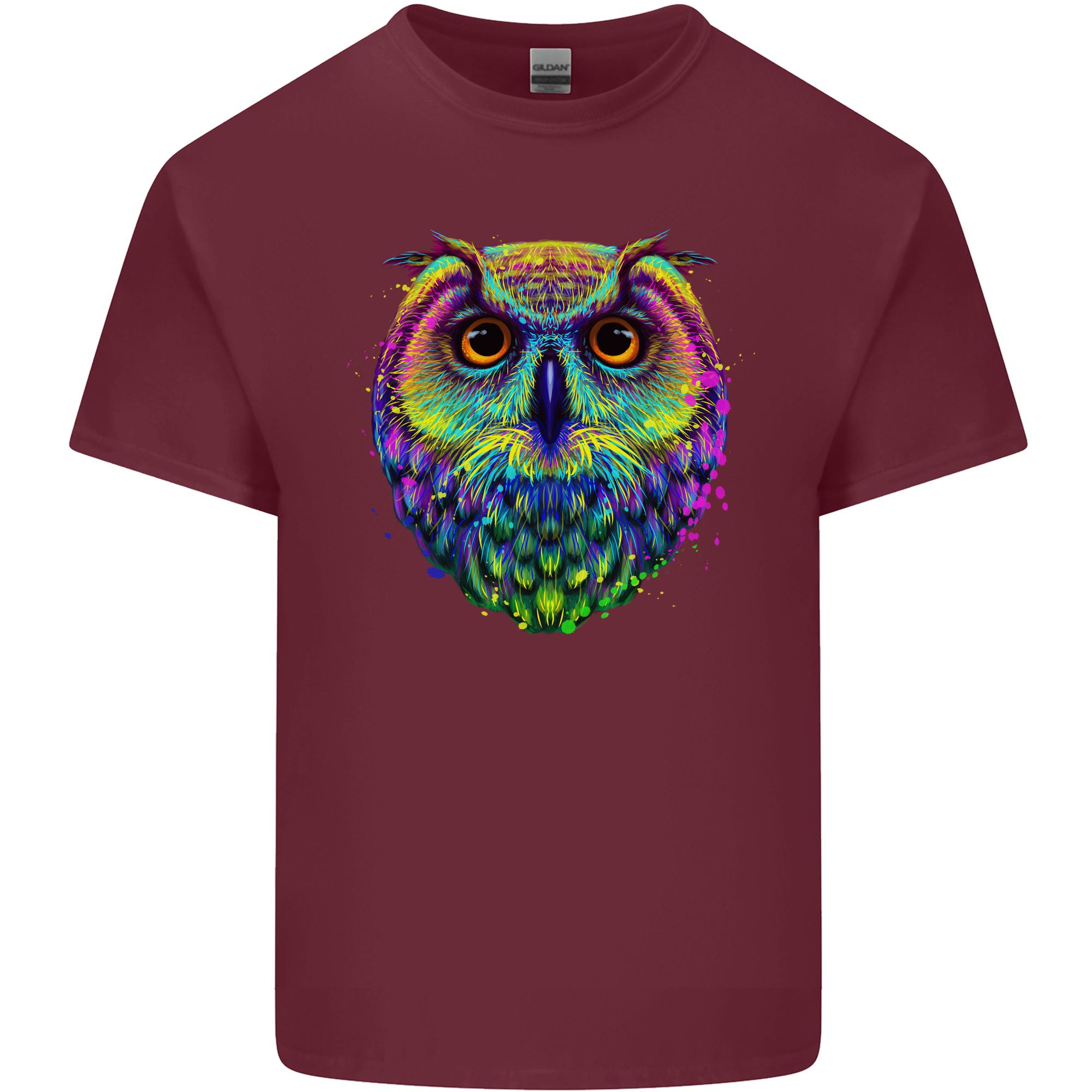 A Colourful Owl Unisexs Light Cotton TShirt S