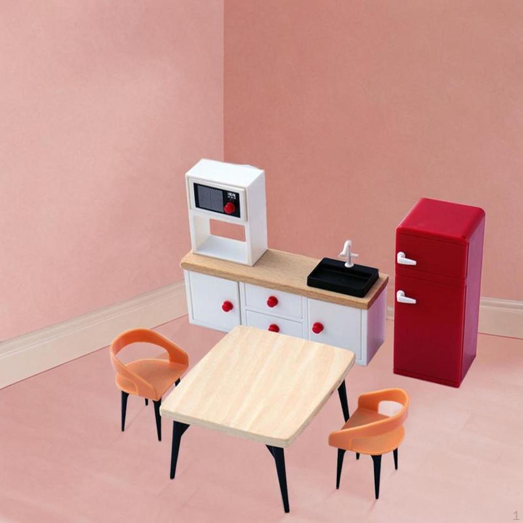 Dollhouse Furniture Set Decor Hobby Crafts Life Scene Props Miniature Toys