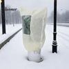 Winter Garden Plant Shield Cover, Drawstring Freeze Protection Bag with Window, Non-woven Outdoor Fruit Tree Fabric Frost Blanket for Potted