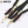 Meetee 5# 8# 70-100cm Open-End Rotary Metal Zipper Slider Double Sided Reversible Zippers Jacket Sewing Zip Repair Accessories