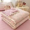 2026 New Cloud Feeling Puff Cotton Small Fresh Lace Bed Cover Bed Sheet Style Summer Quilt - Summer