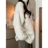 Hooded Cardigan Women's Autumn and Winter Soft Waxy Knitted Sweater Unique and Beautiful Age-reducing Long-sleeved Top Single-breasted Jacket