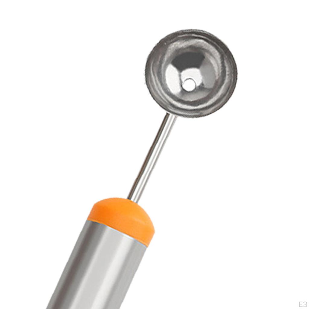 Fruit Icecream Spoon,Stainless Steel Melon Baller,Smooth Round Balls Spoons for