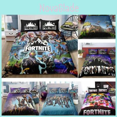 Fortnite Bed Linen Set With 3d Printing Ultra Soft Polyester For 2m Bed Decor