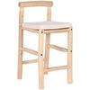 Stool - DKD Home Decor - Multicolor - Teak Wood - 50 X 102 X 50 Cm - Indoor