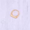 eManco 18K Gold Stainless Steel Ring - Smooth Punk Hip Hop Style for Men & Women