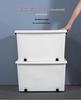 Yangyangyu Plastic Storage Box with Wheels - Solid Color, Thickened Design for Clothes and Underwear.