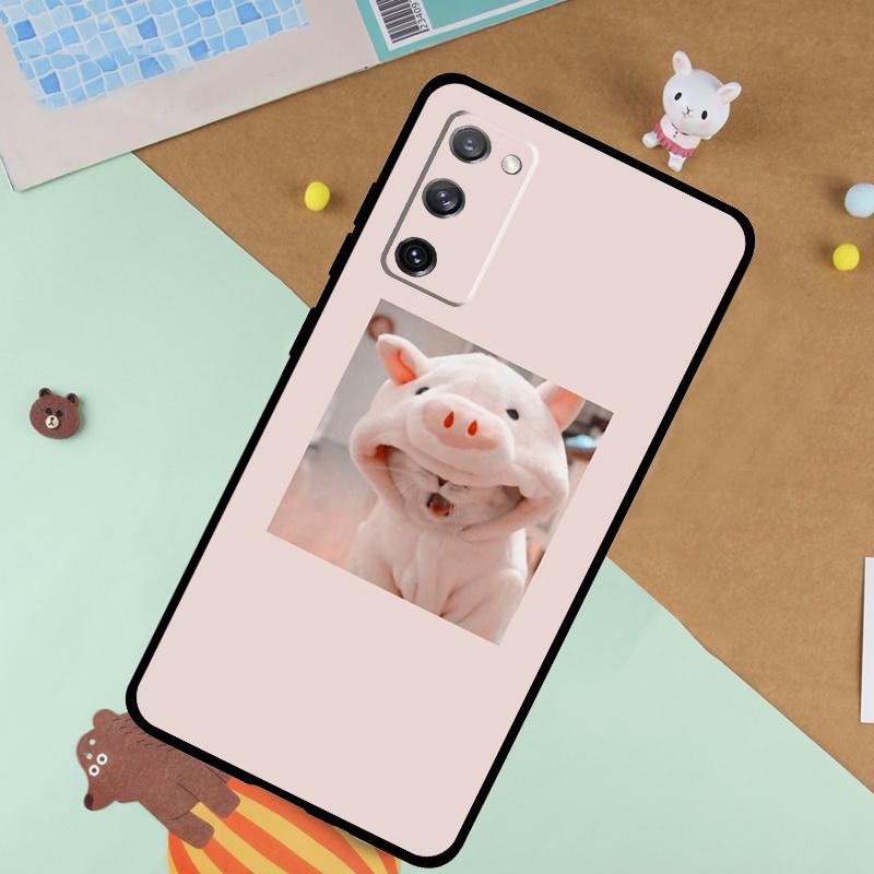 

Pink Aesthetic Cute Cat Animal Soft Case For Samsung Galaxy S24 Ultra S9 S10 S20 S22 S21 Plus S23 FE S25 Ultra Funda Cover Galaxy S20