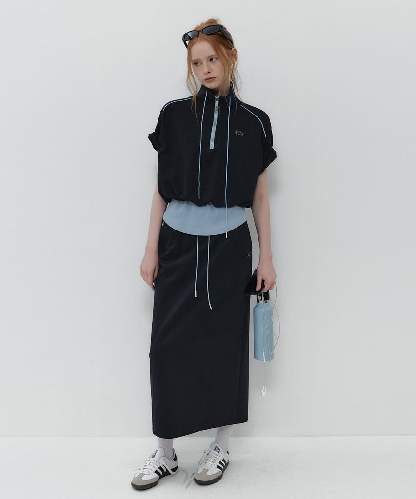 Teuwi Mentor Cutout Banding Long Skirt