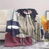 1Pc Cartoon Print Flannel Blanket, High Quality Comfortable for All Seasons, Home Decor, Warmth and Comfort, Perfect for Christmas Birthday Gift
