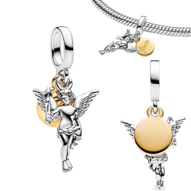 Fashion Airplane Travel Earth Charms Copper Planet Astronaut Earrings Beads Fit Original Bracelets Fine Diy Jewelry