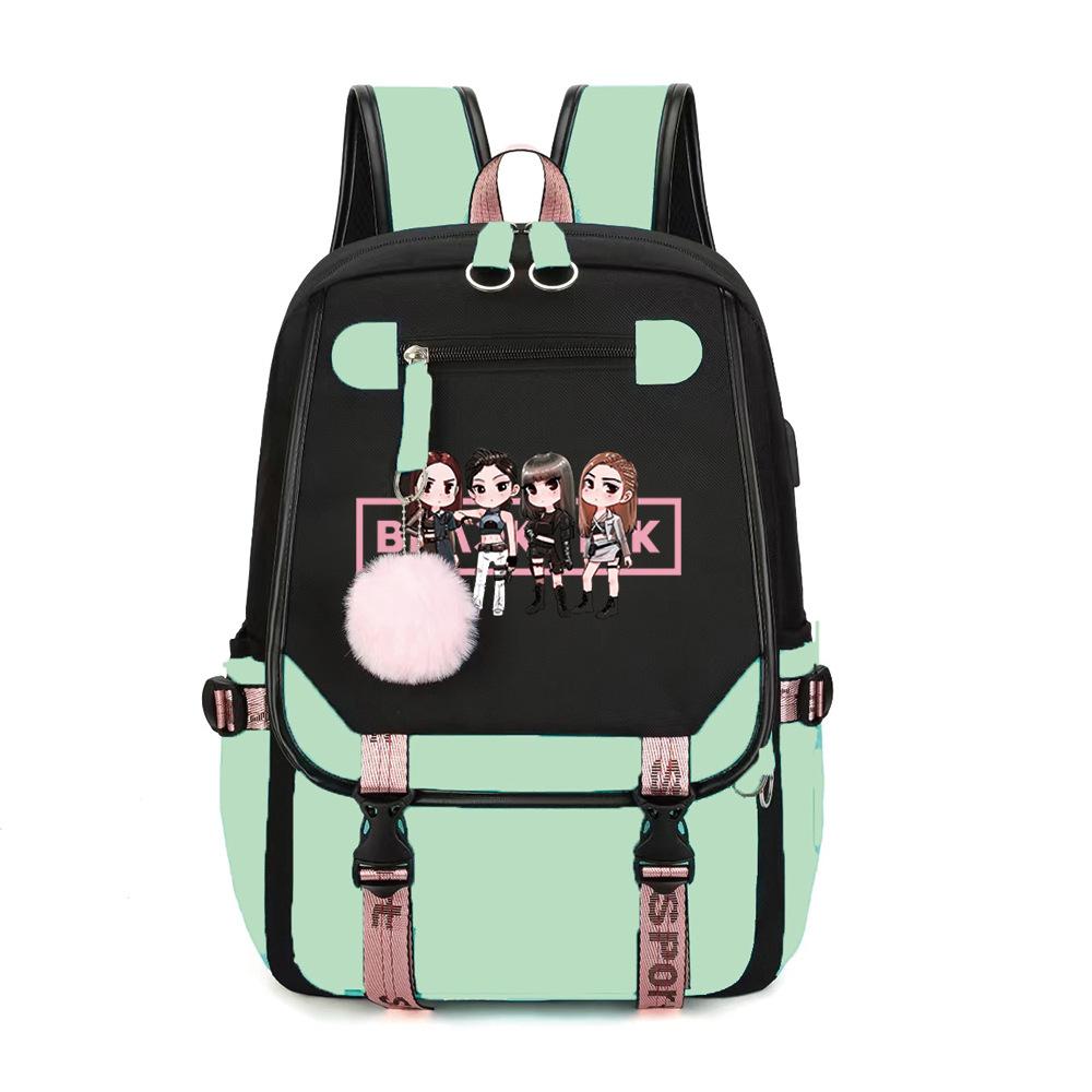 School Season Student Schoolbag Digital Printing Polyester Backpack Cartoon Satchel Pencil Case