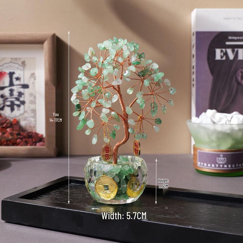 Citrine Crystal Money Tree Decoration for Home or Office