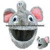 Motorcycle Plush Helmet Cover - Three-Eye Elk, Pumpkin, Rabbit Balaclava