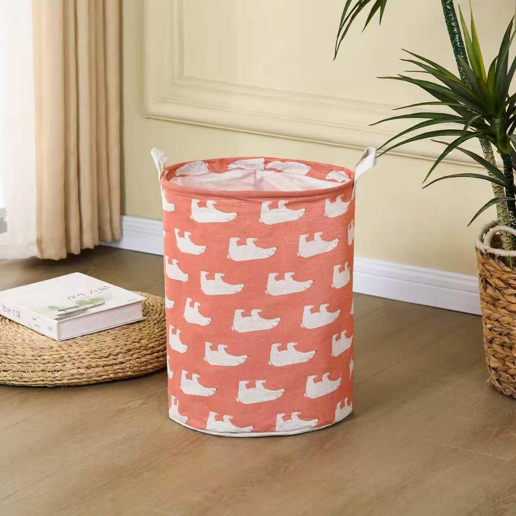 Houndstooth Foldable Laundry Hamper - Thickened Storage for Dorms, Toys, and Bathroom.