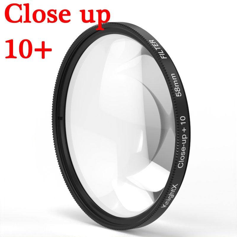 

KnightX Macro close up 10+ Lens Filter For Canon eos Sony Nikon accessories 49 52 55 58 62 67 72 77 mm 37mm