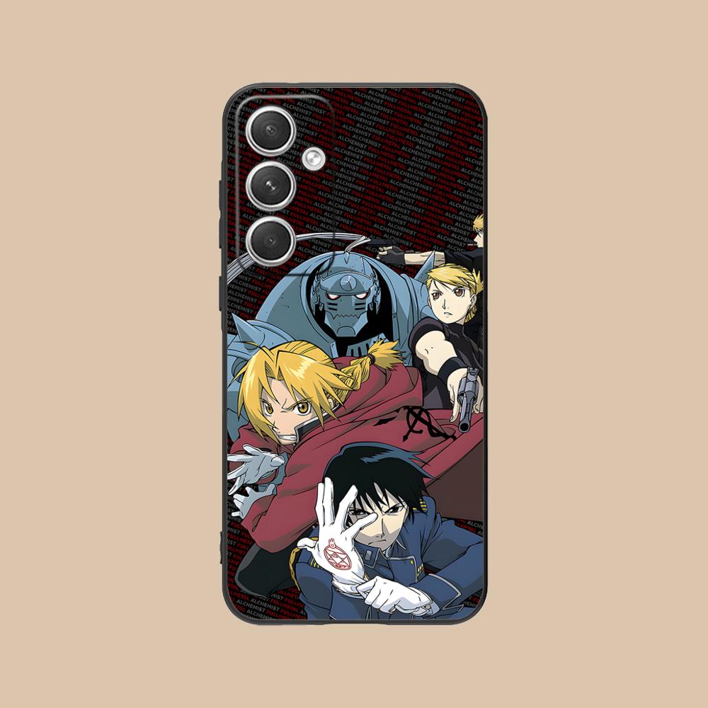 Custodia per Telefono Cellulare Fullmetal Alchemist per Samsung Galaxy S25 S24 S23 S22 S21 S20 Note20 Plus FE Ultra Stampa a Colori Cellulari