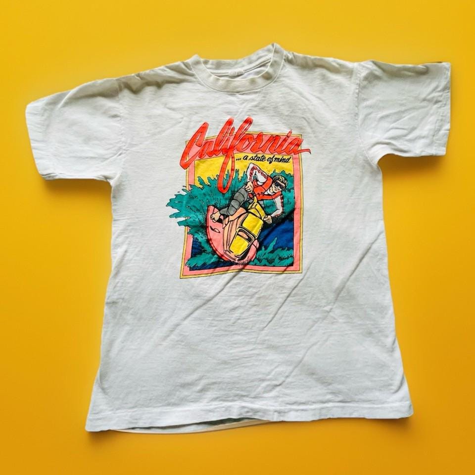 Vintage 80S 90S Surf Single Stitch T-Shirt California Retro Jet Ski