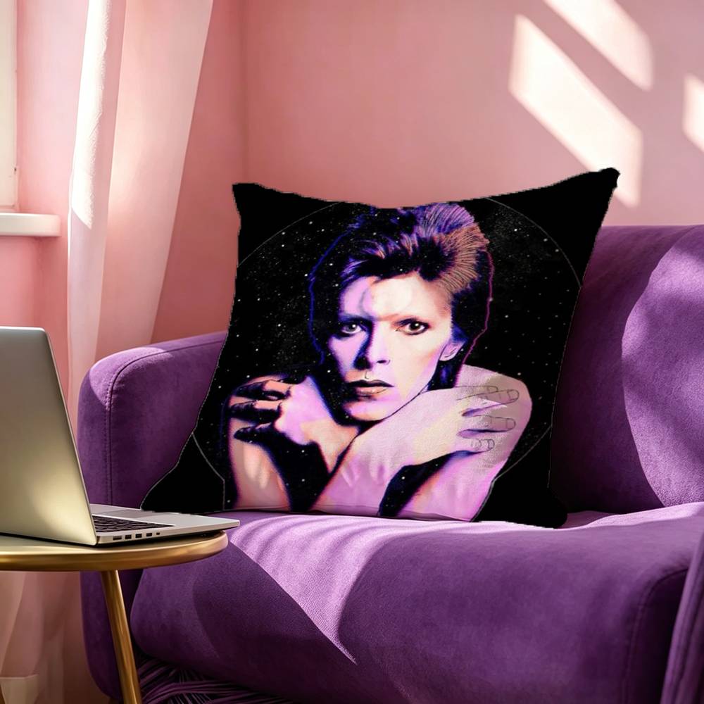 Star DDavid BBowie Square DoubleSided printed Pillow Case Bedroom Bedside Pillow Sofa Cushion Cover