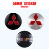 4Pcs 56mm Car Wheel Center Cover Sticker Hub Cap For Mitsubishi Ralliart Outlander Lancera Asx Pajero L200 Colt Galant Eclipse