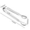 3pcs Stainless Steel Sugar Cube Tongs Portable Small Barbecue Food Tongs Food Grade Metal Lemon Clip Kitchen Accessories